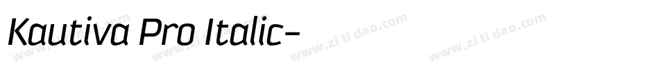 Kautiva Pro Italic字体转换